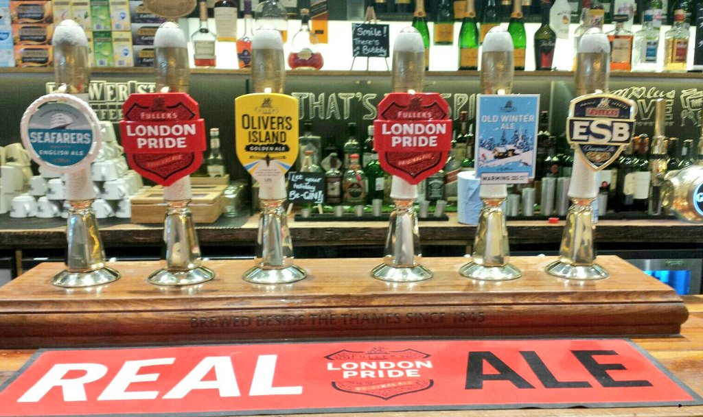We are your ONLY chance to get hand pumped real ale in Terminal 2! 
#AleOfTheDay #LondonPride