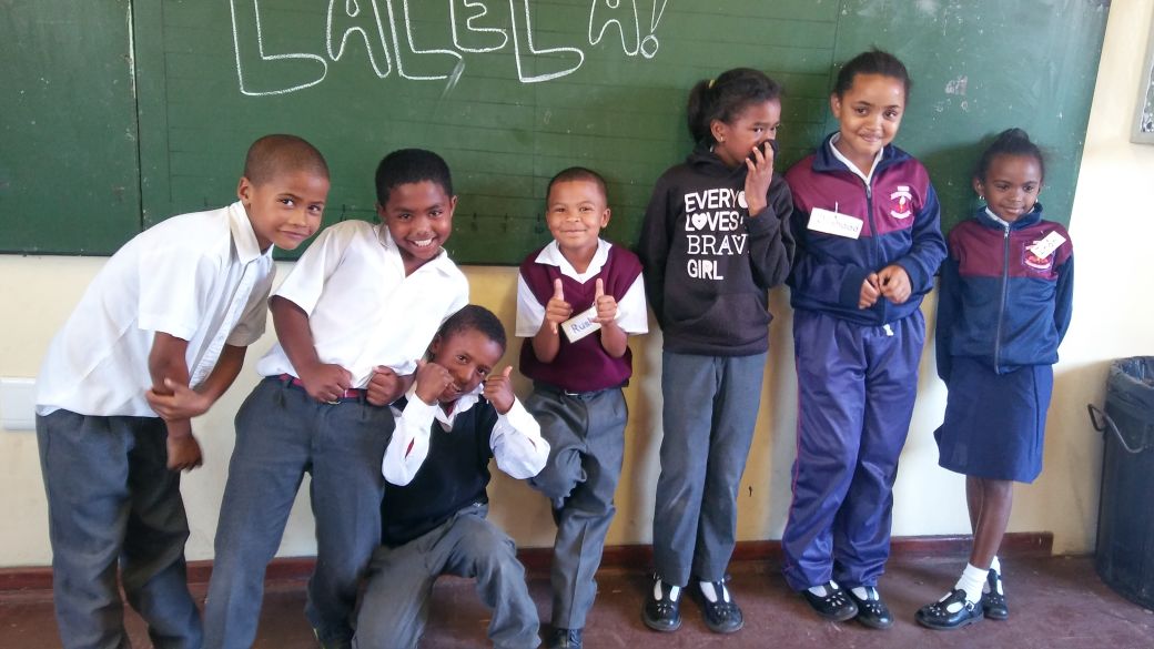 lalelaproject's tweet photo. New smiling faces at Lalela! Our Gr1 Learners at our new partner school, Disa Primary in Bonteheuwel on their first day of Lalela. Sponsor a class like this one by joining our #ClassCampaign at https://t.co/kR1iRPa8j6! https://t.co/d9FcAzI3C0