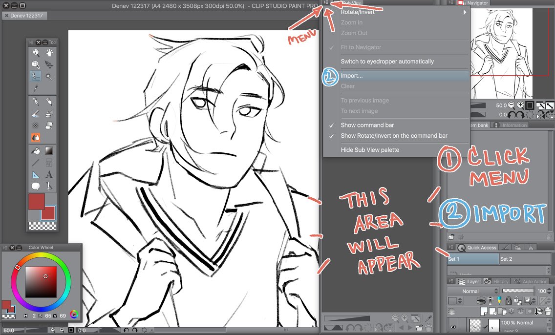 hammerings's tweet photo. recently learned a super cool trick in CLIP STUDIO PAINT for opening multiple refs in the program...so I thought I'd make a mini tutorial and share it here :-) 

#CLIPSTUDIO https://t.co/B2SkOqtFAo