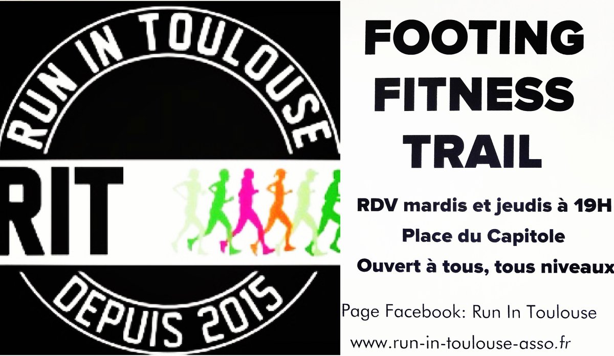 runintoulouse's tweet photo. #running #Toulouse #RunInToulouse Nouvelle année, nouveaux challenges! 😊 Faites du sport tout en découvrant la ville. RUN IN TOULOUSE vous propose des footings en groupe, les mardis et jeudis à 19h place du Capitole dans une superbe ambiance. Infos ==> https://t.co/g0gp6G9K5V https://t.co/10g41NPVGJ
