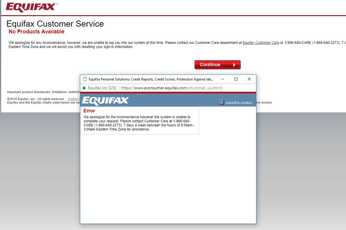 I get another error.  I've tried multiple computers and networks to access your site to dispute something but I guess that's a very "thoughtful" way to keep people from being able to dispute anything.  "Sorry for your inconvenience"....