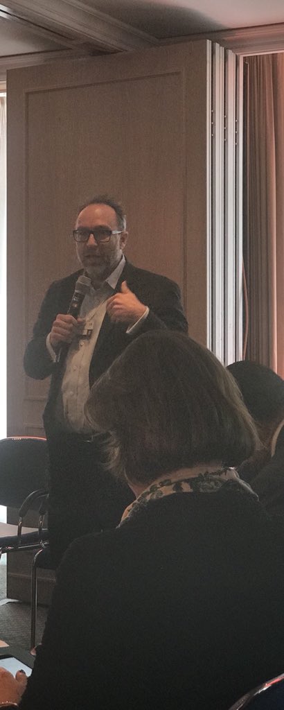 Mr Jimmy Wales of Wikipedia says that 35% of internet users have used Wikipedia in the last month. But those that haven’t often don’t have the critical faculties to want to address topics and seek out more information on it #VFDavos