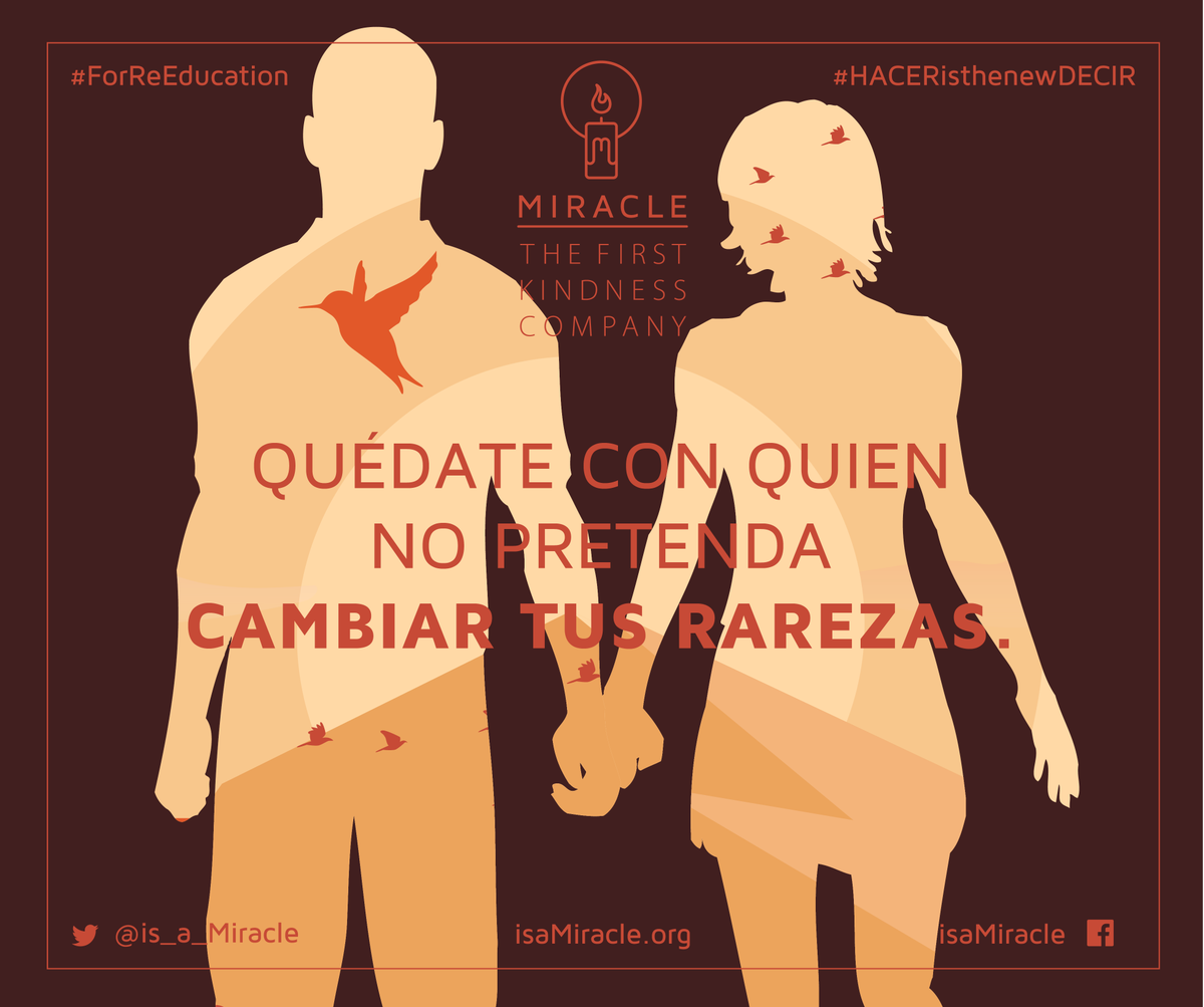 is_a_MIRACLE's tweet photo. : Enamórate de quien potencie tus rarezas.
.
.
#HACERisthenewDECIR #POWER #IsaMiracle #ForReEducation #kindness #Doit #Activism #GoAhead https://t.co/6yXaOATwjN