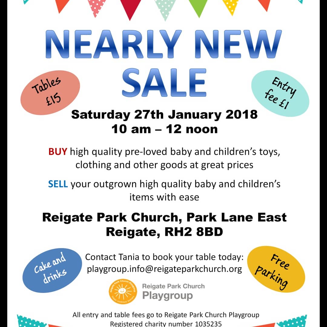 brickybeak's tweet photo. *** Only 2 days to go!! ***
All tables are SOLD OUT!!! 
We've got 21 tables filled with bikes, pushchairs, toys, books, clothes, shoes and much much more! 🚲 👟👗📖
Saturday 27th January 10am - 12noon 
Reigate Park Church Playgroup
£1 entry, free entry after 11.30am #reigate https://t.co/blnT25IbNv
