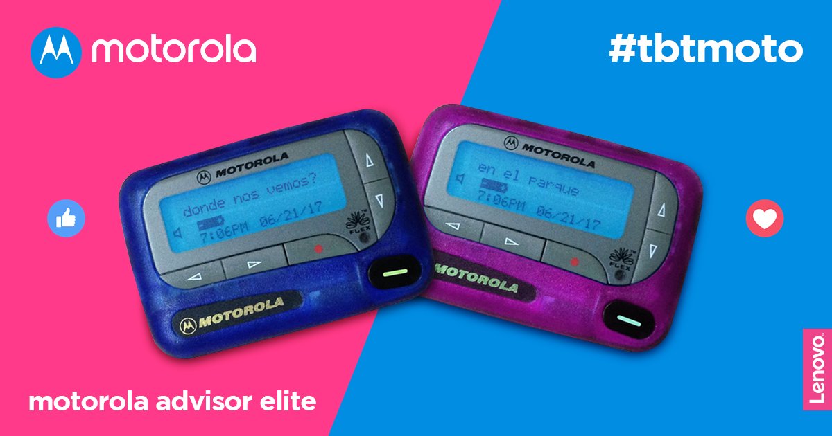 motorola_col on Twitter "Antes sólo era necesario un mensaje al Beeper