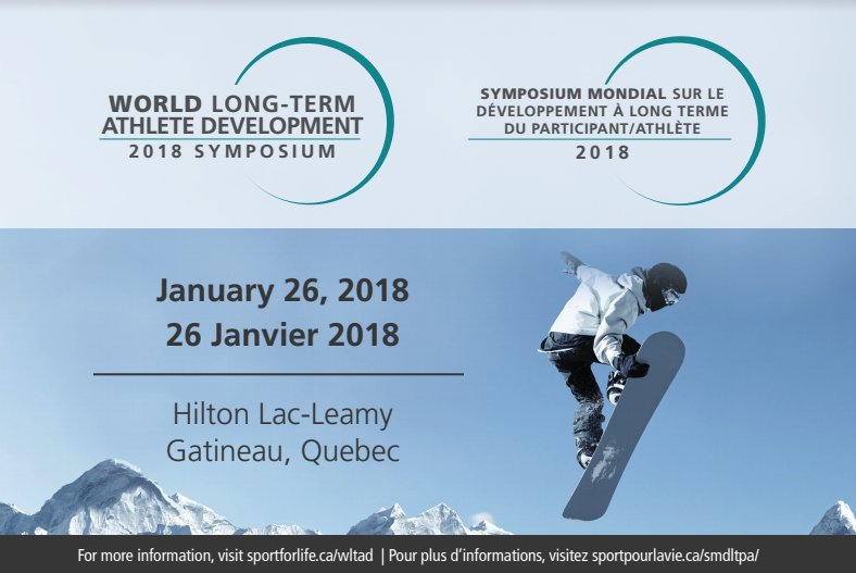 SportForLife_'s tweet photo. World Long-Term Athlete Development (WLTAD) Symposium takes place on Friday, January 26 and will showcase conversations between researchers, #S4L experts, and practitioners, addressing specific questions and challenges in the world of sport. #S4LSummit #WLTAD https://t.co/HkdgbKGq2L