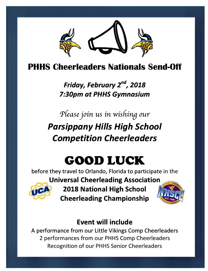 parhillscheer's tweet photo. Come support!!! Send Off event next Friday night!! 📣💙 https://t.co/GlTRiE9kaz