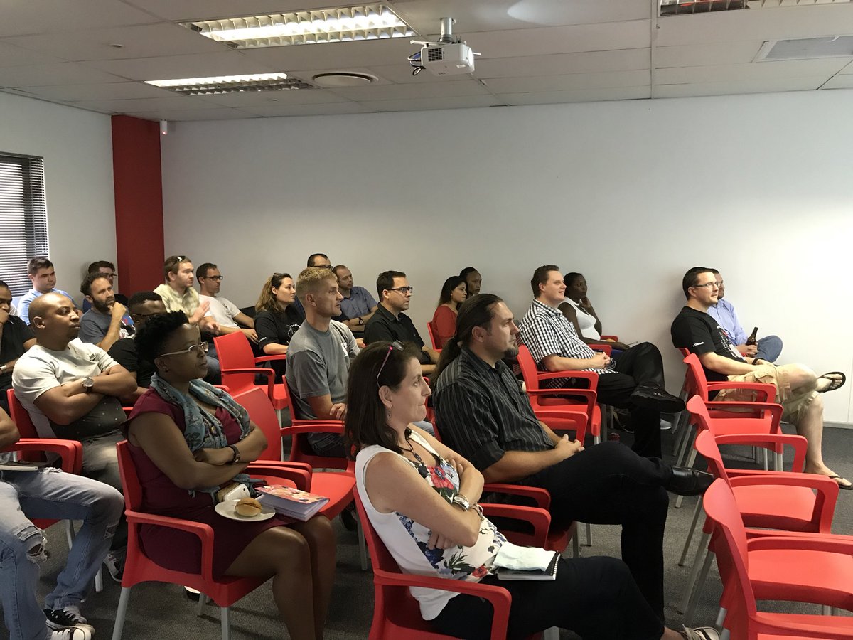 Kaleidocode's tweet photo. Great turnout at Durban Agile User Group #agile #infrastructure https://t.co/H6yrTU3dQ7
