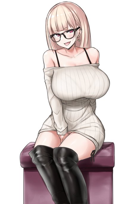 オフショルニットって良いよね…(恍惚) 