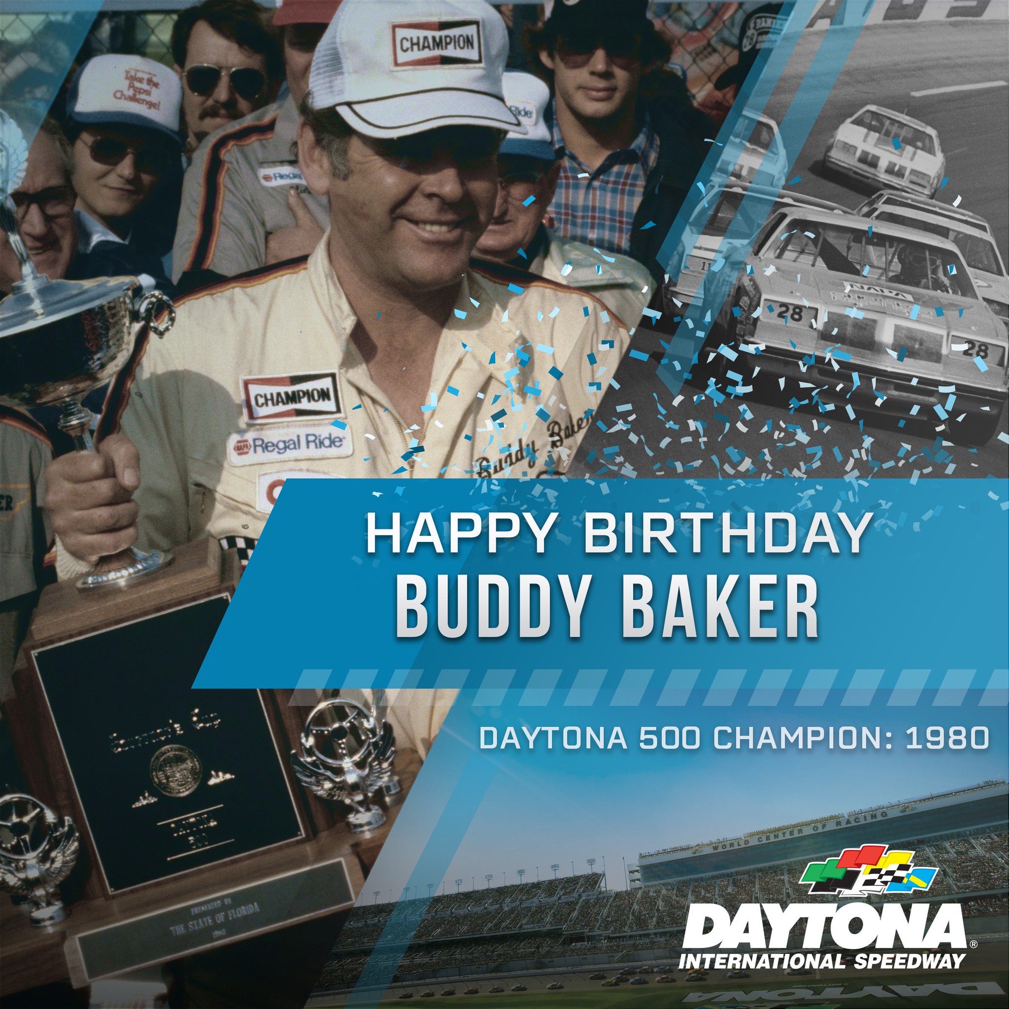 Happy Birthday to the 1980 Champion, the late Buddy Baker. 
