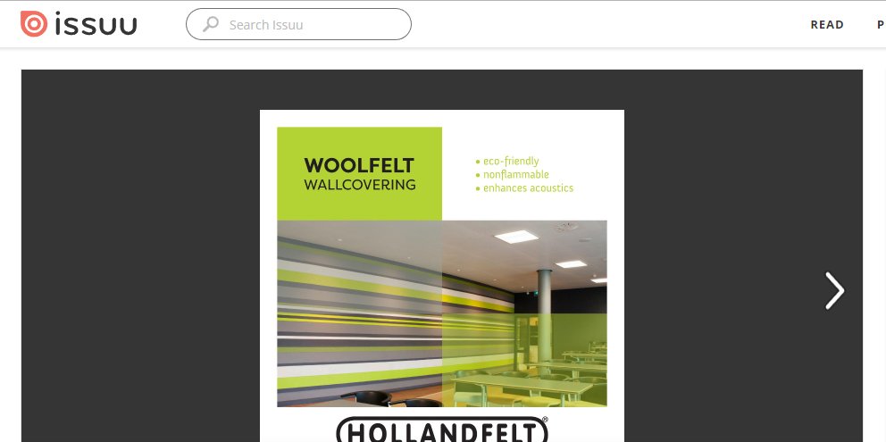 Did you know we started publishing via <a href="/issuu/">Issuu</a>? Add us to your list so you won't miss any future publications! issuu.com/hollandfelt