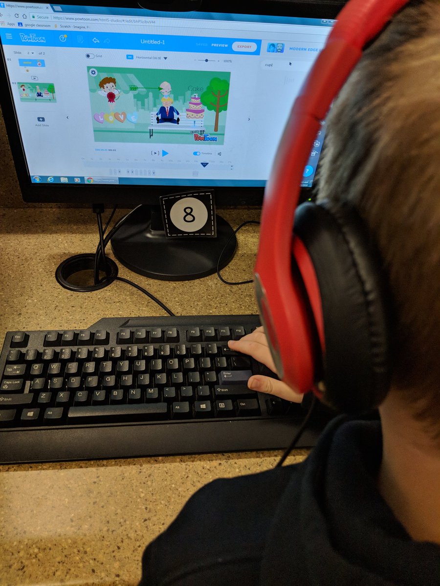 <a href="/HilliaryWillia1/">Hilliary Williams</a>'s 3rd grade loves creating stories with <a href="/PowToon/">Powtoon</a> #edtech #nced #drespride