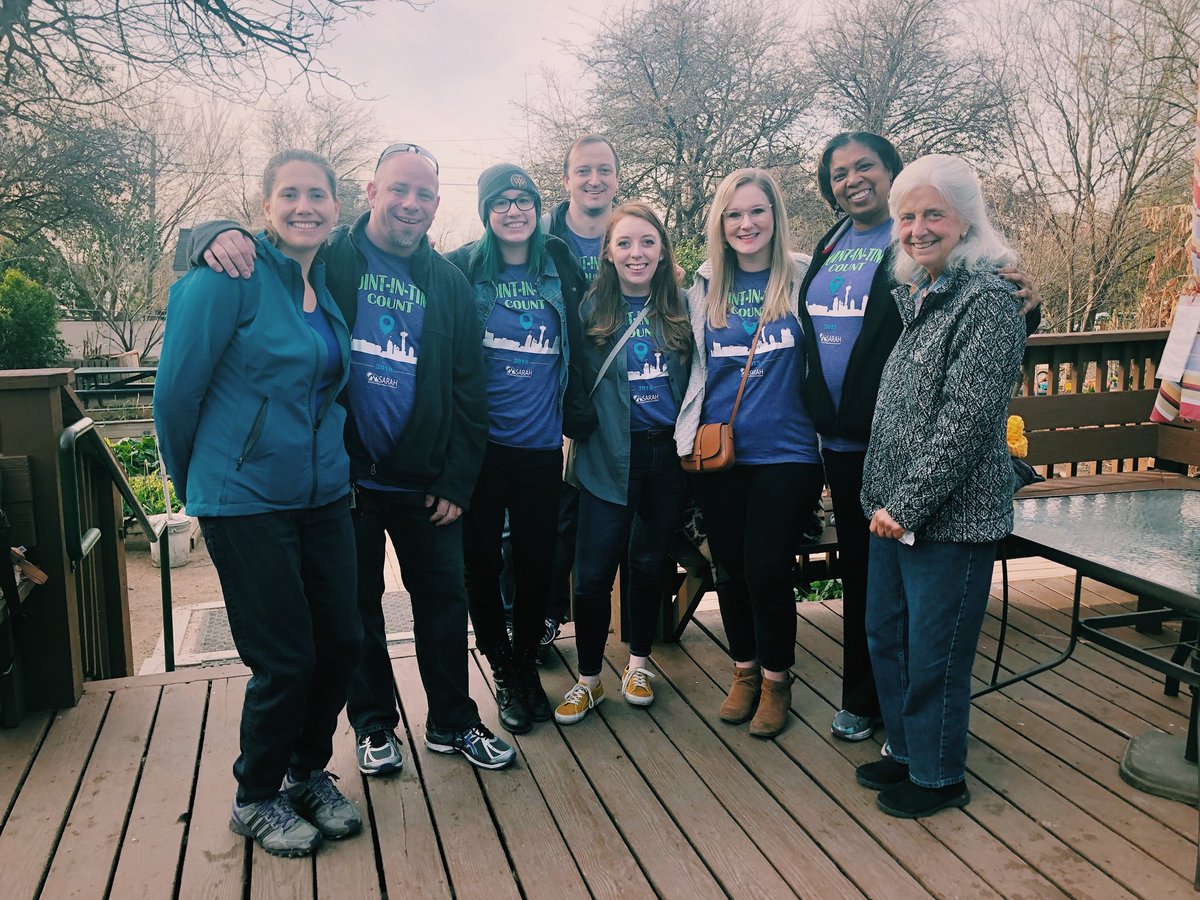 closetohomesa's tweet photo. SARAH staff kicking off the #2018PITCount at the Catholic Worker House. #EveryoneCounts https://t.co/QqeFwFv9xE