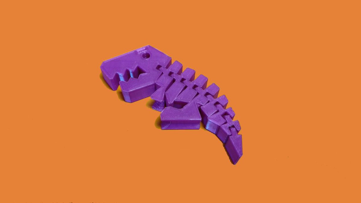 trdimension's tweet photo. Con una #impresora3d podemos hacer #juguetescuriosos como este #dinosaurio flexible que alegraría el día de cualquier pequeño infante, y de los no tan #niños. #trd #trdimension #impresion3d #impresion3dmadrid #impresion3dbarcelona https://t.co/i8JkvcLx3c