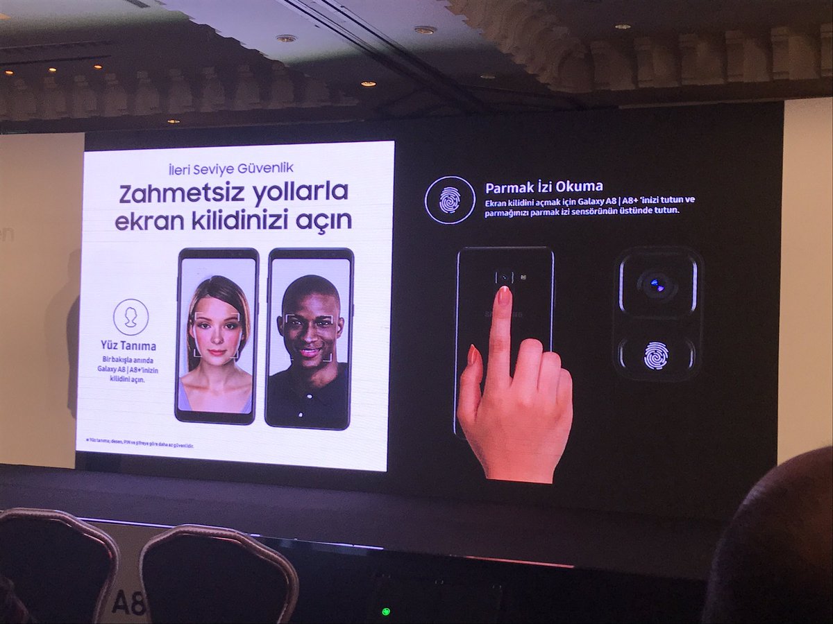 Galaxy A8 ve A8+'ın dikkat çeken diğer özellikleri ise şöyle #BuABambaşka <a href="/SamsungTurkiye/">Samsung Türkiye</a>