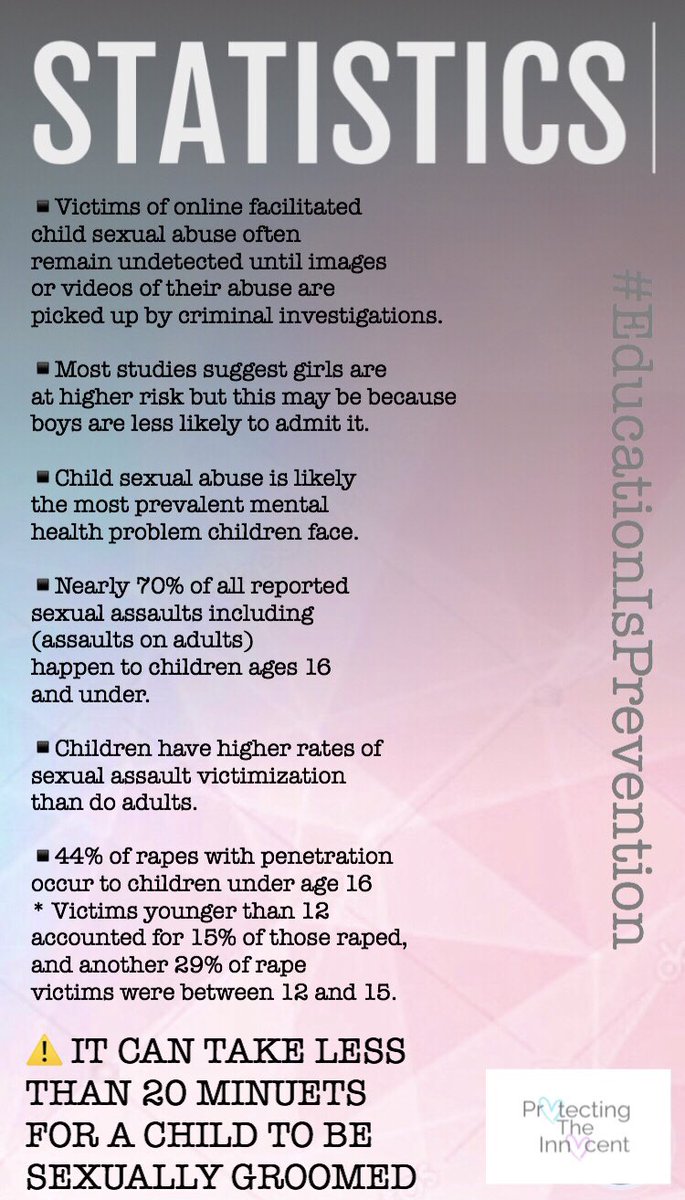 BluDecoy's tweet photo. STATISTICS these have been gathered thorough research on sites like the national crime agency and childline etc #ScaryStats https://t.co/YJrm3EkA54