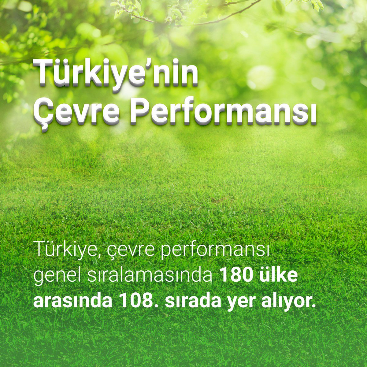 dogrulukpayicom's tweet photo. Türkiye, çevre performansı genel sıralamasında 180 ülke arasında 108. sırada yer alıyor.
https://t.co/RjWHwq0qRh https://t.co/L3rZhBwm7S