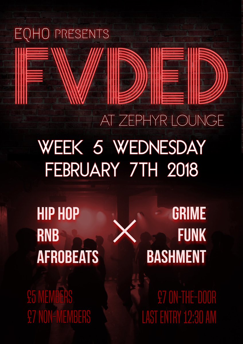 If you love partying (and we know you do) come to our annual EQHO event 'FVDED'🔥 - Check out the event by clicking on this link// facebook.com/events/2000032…