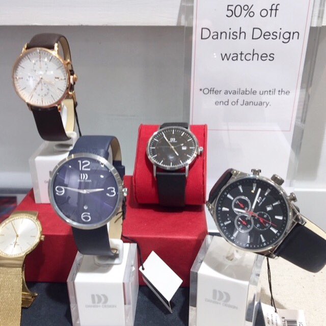 PolkadotGallery's tweet photo. There’s 50% off Danish Design #watches until the end of January! #indieexeter #exetershopping https://t.co/rdvuZB6lPK