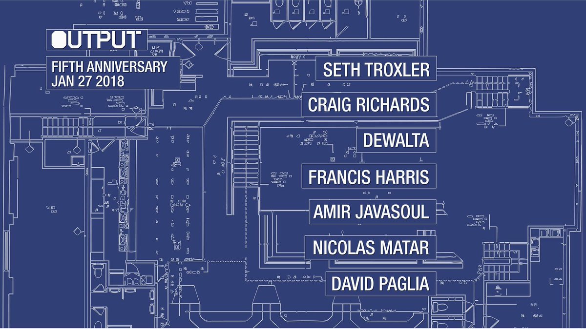 NYCTechno's tweet photo. #RT to win 2 tickets to @OutputClubBK Fifth Anniversary this Saturday with @sethtroxler &amp; a stacked lineup of quality talent! 

#MustFollow 

Discounted tickets: https://t.co/grs8r5Y2Ys https://t.co/yR1S3voe0i