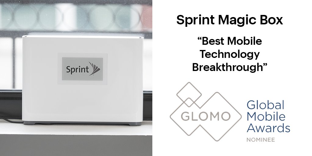 JohnSaw's tweet photo. Excited @sprint #MagicBox w/ our partner @AirspanNetworks is nominated for “Best Mobile Technology Breakthrough” Global Mobile Award by @GSMA. Our innovative all-wireless small cell is an important part of the @sprint toolbox to improve our network. #MWC18 https://t.co/pcm9Shvsxj https://t.co/P0M89oYw6F