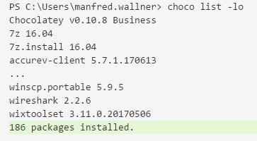 schusterfredl's tweet image. working on getting 100% software coverage on my dev-pc 😀 setting up a machine has never been easier! #thanks #chocolateynuget