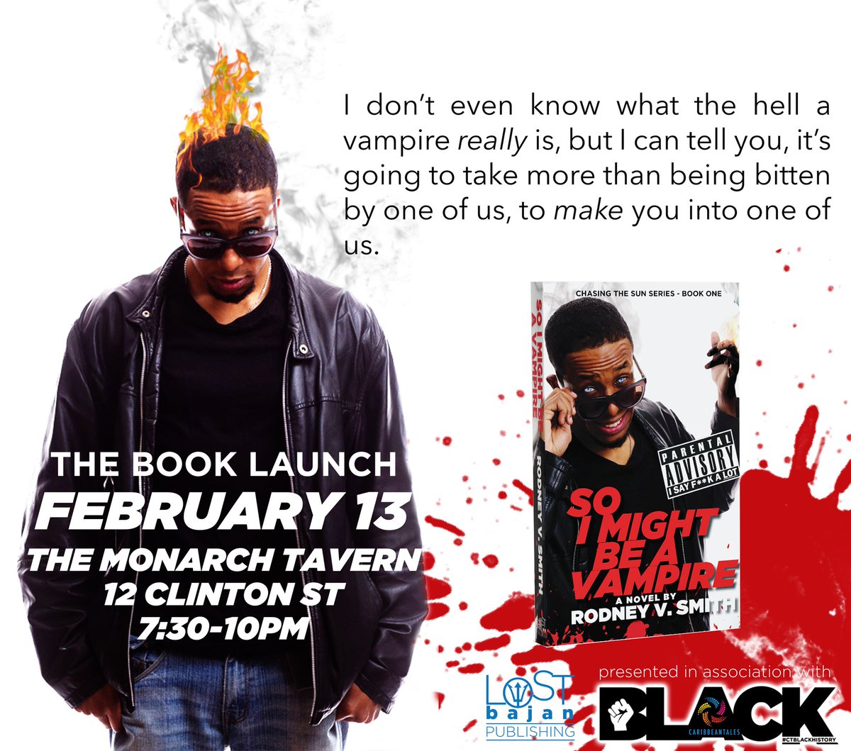 iamrodneyvsmith's tweet photo. โ... blows every pre-conceived notion of what it means to be a vampire right out of the water.โ - Ari Augustine @aug.ari Ravenous For Reads. #torontowriters #vampire #30daysofbob #wattpad @CaribbeanTales_ https://t.co/4errB1GZNz https://t.co/H8AC9g4Zkc