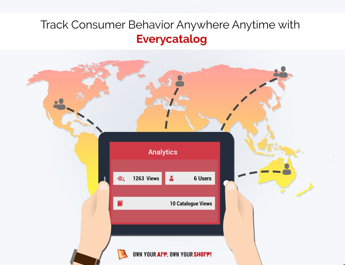 EveryCatalog's tweet photo. Do you want to know interesting consumer insights? No worries!!!
Now you can understand and influence consumer behavior Anywhere Anytime with Everycatalog's Analytics Feature.
#OwnYourAppOwnYourShopp
#Everycatalog https://t.co/a4zkgsxuVI