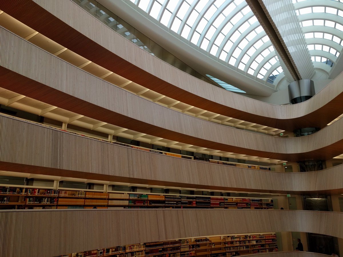 billietravels's tweet photo. @wendyperrin Become a regular somewhere: coffee shop, gelato stand, whatever. I also usually seek out a public library and make that my remote office for the day—the Wi-Fi is good and the architecture can be unexpectedly amazing
 (photos: Toronto &amp; Zurich). #WOWWeek #WOWLocalSecrets https://t.co/xWOmgnoF76