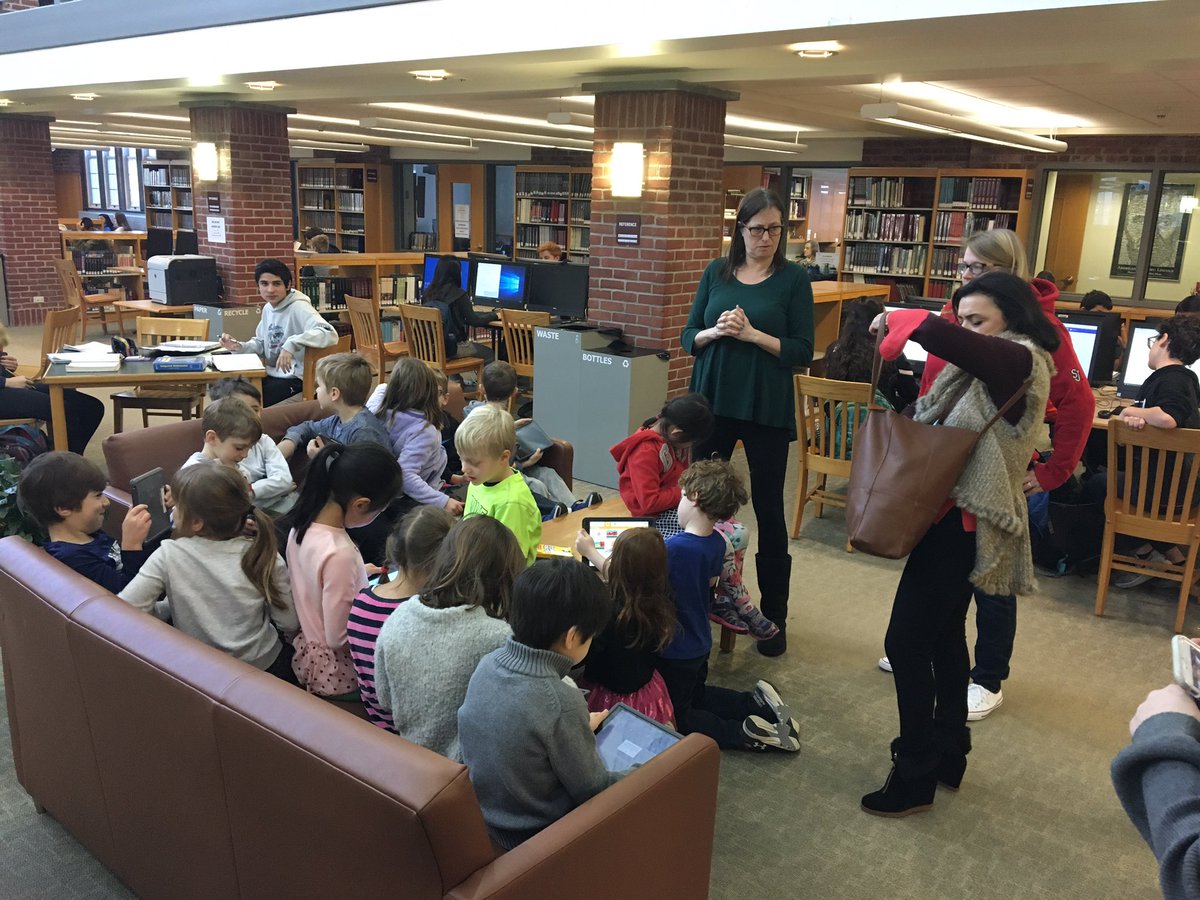 ED 1-Lamonaca visits the HS Library and Learning Commons #scarsdaleHSpride #edgewoodnews