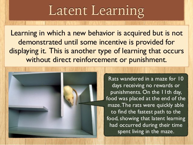 ️ Latent learning is. Explanation of Latent Learning With