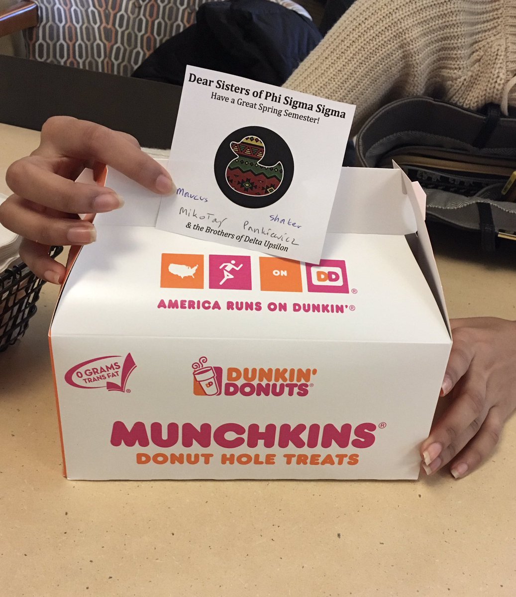 thank you to the brothers of <a href="/du_rutgers/">RU Delta Upsilon</a> for the munchkins! we hope your semester is off to a great start 🤗