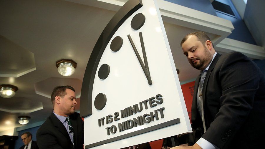 'Doomsday clock' ticks closer to apocalyptic midnight bit.ly/2rDrUsV