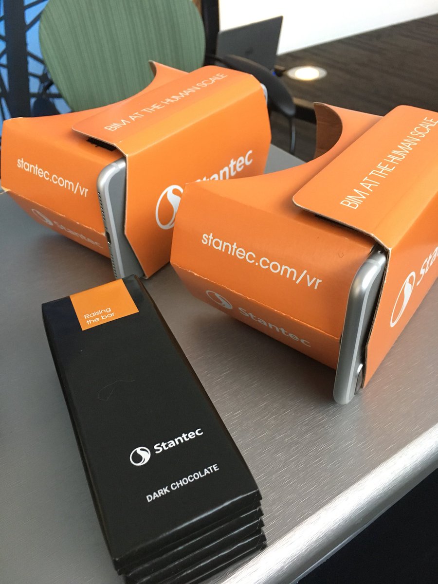 Dark chocolate and Virtual Reality at the <a href="/Stantec/">Stantec</a> booth at #ABHeartland 2018.