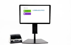 LobbyGuardHelp's tweet photo. The @LobbyGuard Defender Kiosk is now available!  Contact sales@lobbyguard.com for more information including special upgrade pricing for current LobbyGuard customers. https://t.co/1i40QFtfPX