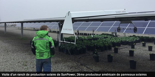 Visite d’un ranch de production solaire de SunPower (<a href="/SunPower/">SunPower</a>), 2ème producteur américain de panneaux solaires.

#Prospective_CRE #EnR