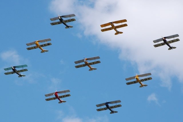 An exciting new addition for Southwick Revival 2018 will see an air display of 9 Tiger Moths on Saturday 9th June by the Tiger 9 Aeronautical Display Team, weather permitting! #1940s #Revival #Britain #WWII #DDay #KeepCalm #History #SouthwickRevival