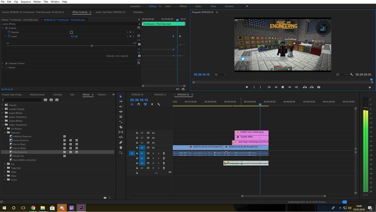 AntonioAsh89's tweet image. Having fun editing another episode :P #AgeOfEngineering #AdobePremierePro :P