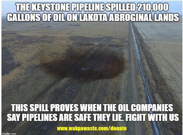 WakpaProtectors's tweet photo. The #KXL is knocking on our door.  It is routed to come within THREE MILES of the Cheyenne River Sioux Reservation.  The Tribe has been fighting against this black snake since 2014.  Learn more about our fights at: https://t.co/eScHrdVY1p #NoDAPL #NoKXL #tarsands #resist https://t.co/9aytBx9Ivk
