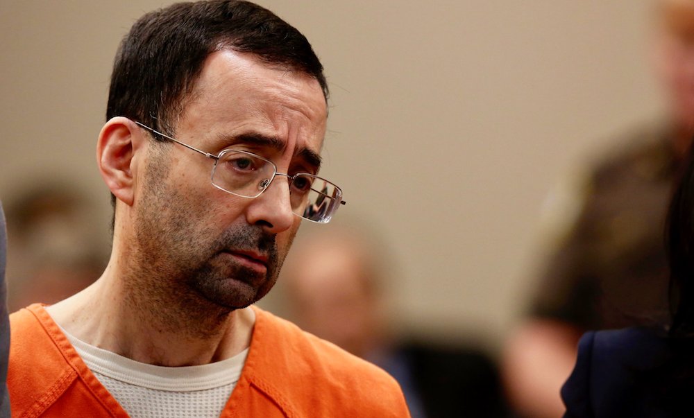 CloydRivers's tweet photo. Forcin' Larry Nassar to sit in a courtroom for a week straight while his victims destroy him face to face, is the greatest use of the United States Justice System of all time. Rot in Hell, asshole. https://t.co/AfcsMn3vYC