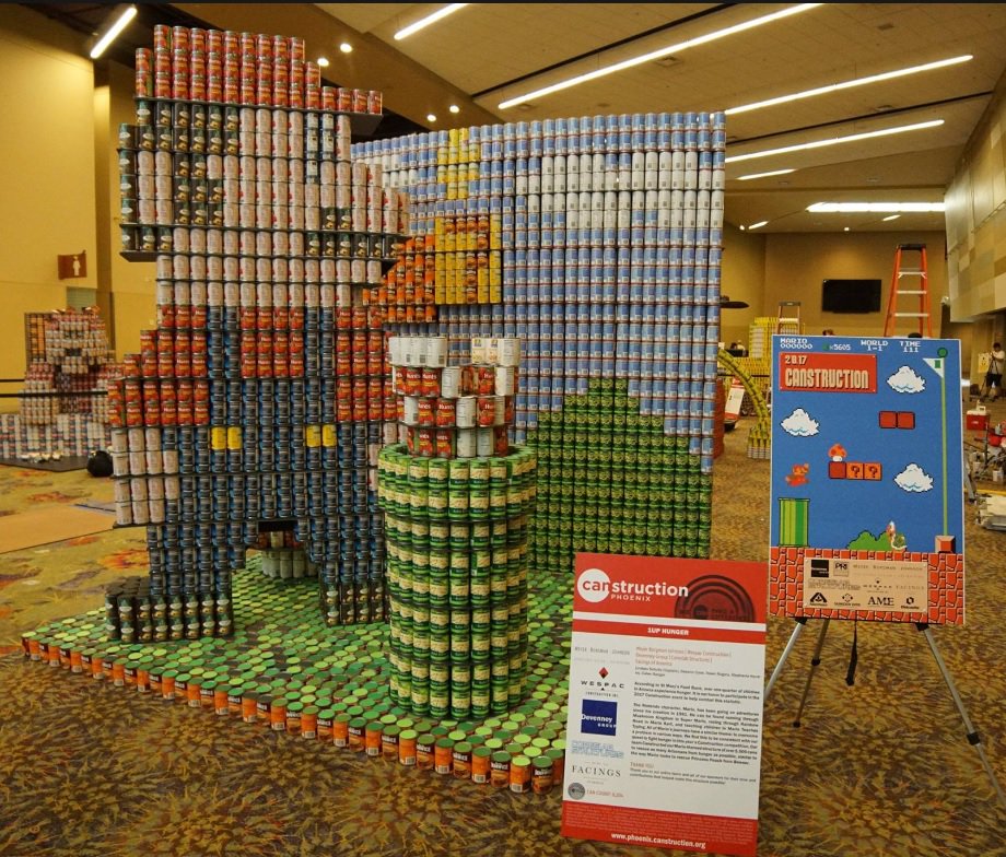 Mario CANstruction structure is in the running for “National People’s Choice”! Voting is taking place now through Feb 1st on Facebook. Please use the link below and “Like” the photo!! We could use all of the “Likes” that we can get!
  facebook.com/canstruction/p…