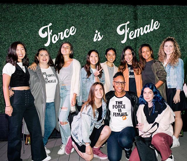 #forceisfemale brought movement and sport to the ROW DTLA rooftop. An inspiring night with @uniquemarkets @alydiaz @geronimo @syncladies and other powerful women that keep things moving forward! ift.tt/2E7TeSw