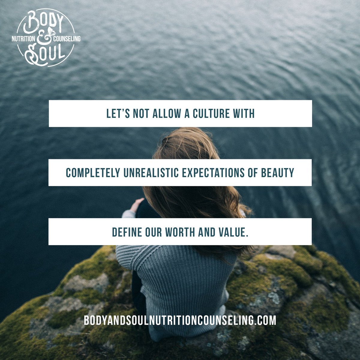 KristenBRD's tweet photo. Let's not allow a culture with completely unrealistic expectations of beauty define our worth and value. https://t.co/rEXMjAmpxd