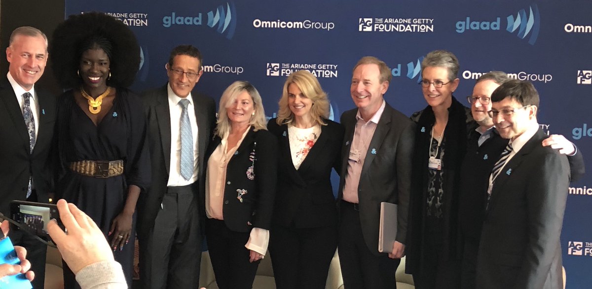 Omnicom's tweet photo. Omnicom Vice Chairman, Chairman Asia-Pacific, @SergeDumontCN, took the stage at @WEF to discuss how #business, #philanthropy and #media can lead to achieve 100% acceptance for #LGBTQ people on @Glaad’s #WEF18 panel. #WEF https://t.co/qIQu7s5Hpb