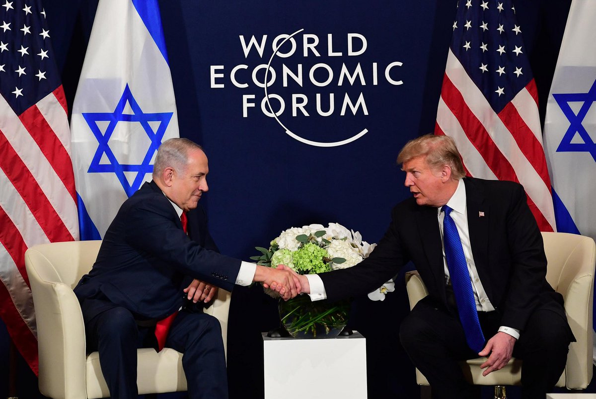 netanyahu's tweet image. President Trump, as you finish your first year in office, I want to say that I look forward to continuing our remarkable, tremendous friendship in the years ahead, and I want to express the appreciation of the people of Israel to you.

Thank you, @realDonaldTrump.