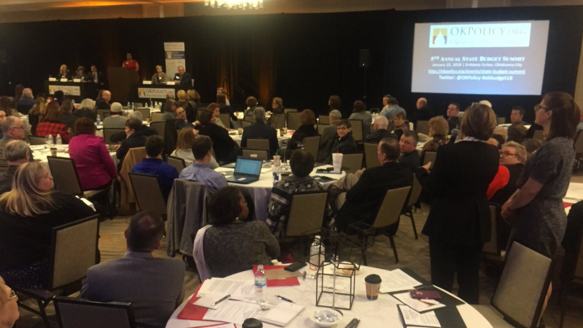 OKPolicy's tweet image. Q: OK doesn't fund workforce development, will it ever contribute?
Rep Virgin: One of my fears is that if something like #StepUpOK passes, most legislators will say "well we already passed a funding solution, so we don't need to do that" but we know that's not true #okbudget18