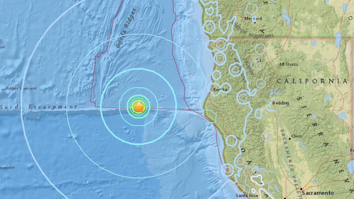 Breaking 5 8 Magnitude Earthquake Strikes Off Northern California Breaking 5 8 Magnitude Earthquake Strikes Off Northern California