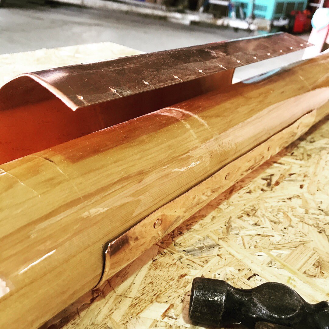 <a href="/CollarsUK/">Collars</a> we’ve been adding the finishing touches to this beautiful #mast today #loveboats #sailing #sails #boats #woodworking