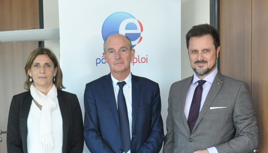P_Bruynooghe's tweet photo. François #Migayrou (à droite sur la photo) est élu président de l'instance paritaire de .@Poleemploi_oc, Chantal #Cambou en devient vice-présidente https://t.co/RIRwjDKOOl