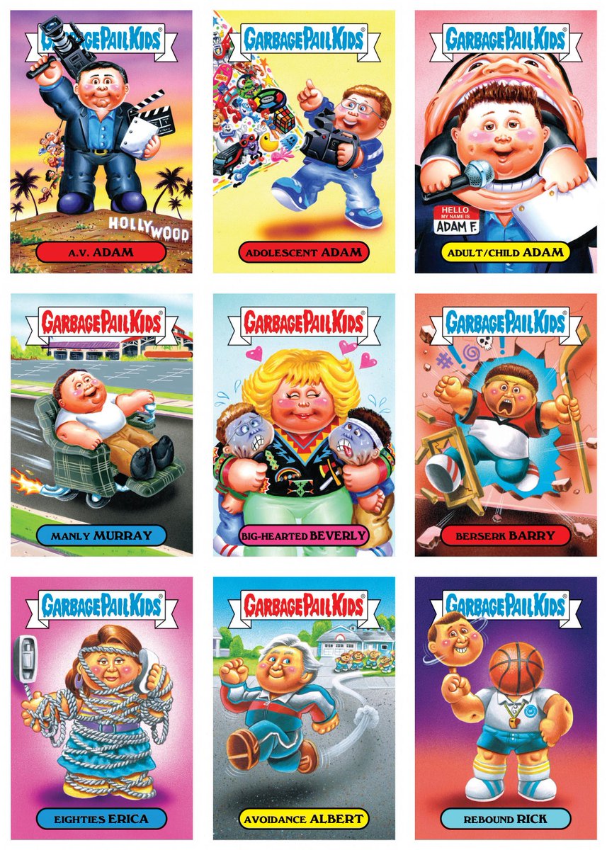 adamfgoldberg's tweet image. GARBAGE PAIL KIDS is back in 2018! My mom was disturbed by the image of her smothering her kids to death.  Which means you know it's a good card!!!